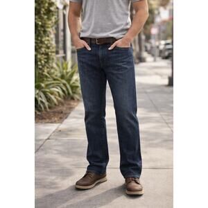 Agave Denim Smith Men's Gringo Classic Straight Jeans Winchester Flex Stretch 35